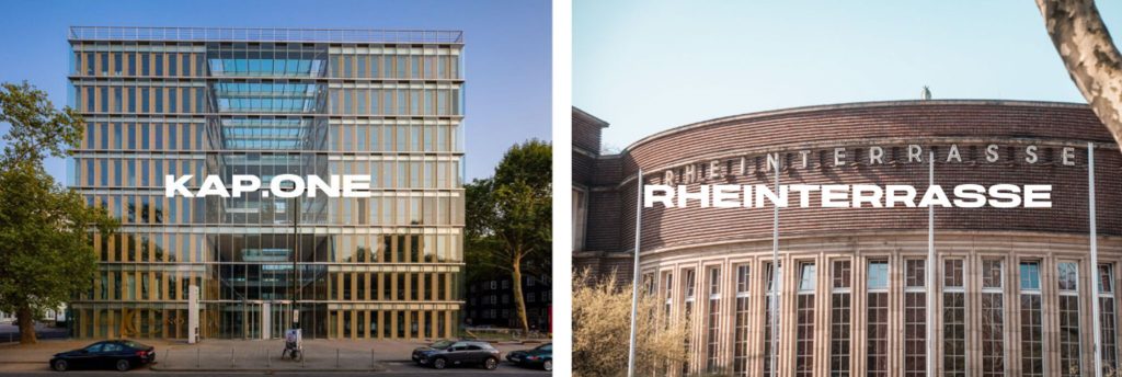 "KAP.ONE" und "Rheinterrasse Düsseldorf"